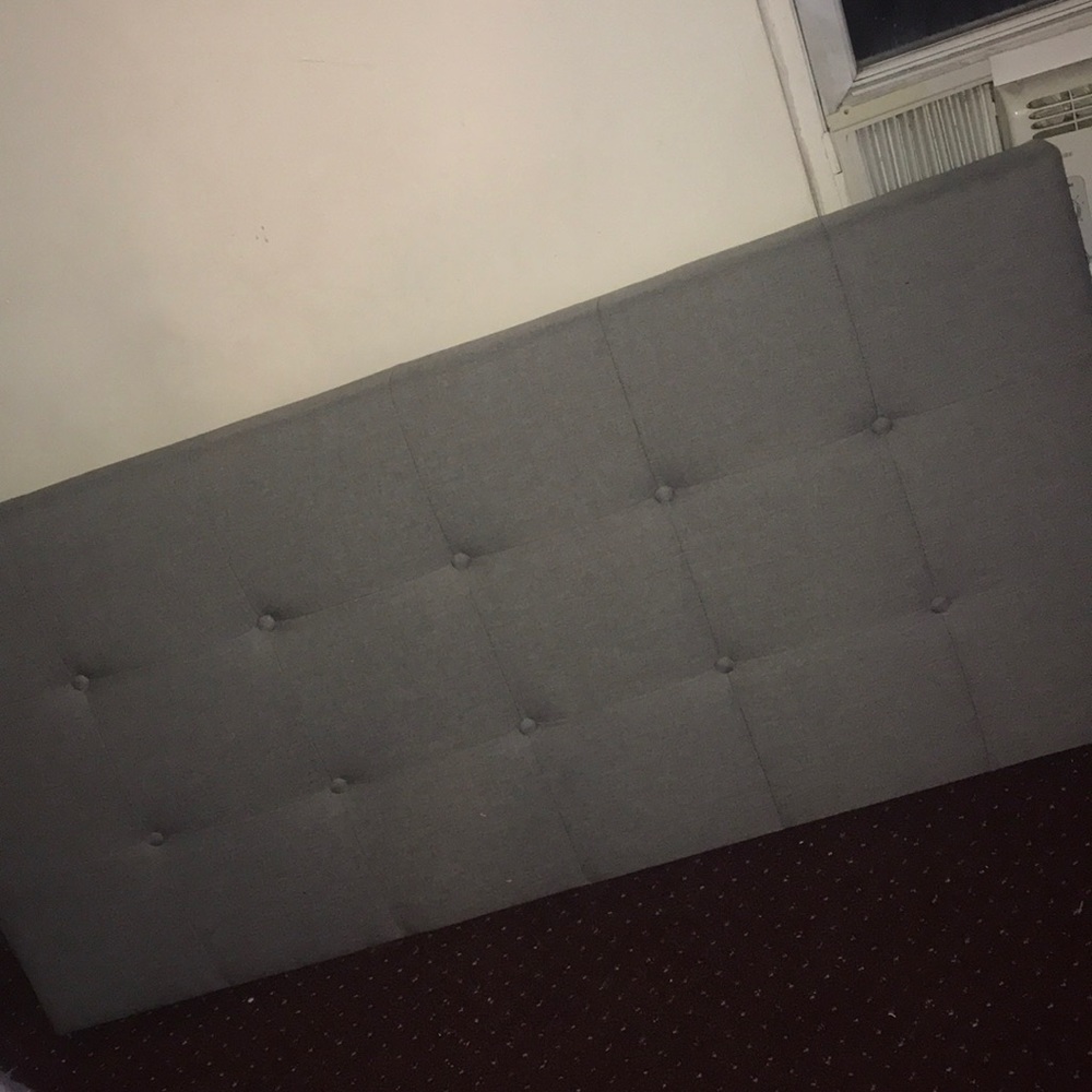 Headboard Grey full size new condition